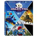 DVD - Coleção 3D Animação - Rio, Aventuras de Tintim e os Smurfs - 3 Discos