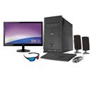 Computador CCE C23 com Intel® Dual Core, 2GB, 320GB, Gravador de DVD e Windows 8 + Monitor LCD LED AOC 21.5" Widescreen Full HD com Entrada HDMI