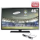 TV 46" 3D Slim LED Full HD Samsung UN46F6100 com Função Futebol, Clear Motion Rate 240Hz, ConnectShare™ Movie, Entradas HDMI e USB