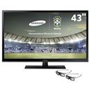 TV 43" 3D Plasma HD Samsung PL43F4900 com Função Futebol, 600Hz Subfield Motion, ConnectShare™ Movie, Entradas HDMI e USB