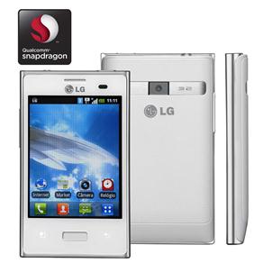 Celular Desbloqueado LG Optimus L3 E400 Branco com Tela de 3,2, Android 2.3, C&acirc;mera 3.2MP, 3G, Wi - Fi, GPS, R&aacute;dio FM, MP3, Bluetooth - Oi - cod. 2087899