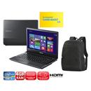 Notebook Samsung 300E4C-AD5 com Intel® Core™ i5, 4GB, 500GB, Gravador de DVD, HDMI, Bluetooth 4.0, Webcam, LED 14" e Windows 8 + Mochila 15.6" Belkin