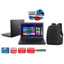 Notebook Positivo Unique TV 3D com Intel® Dual Core™, 4GB, 500GB, Gravador de DVD, HDMI, TV Integrada, LED 14" e Windows 8 + Mochila 15.6" Belkin