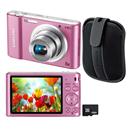 Câmera Digital EC ST64ZZVMBBR Rosa Samsung + Capa Samsung PCC1U2B Preto