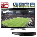 TV 46" Slim LED Full HD Samsung UN46F5500 com Smart TV, Função Futebol, Interaction Ready*, Dual Core, Wi-Fi + Blu-Ray Player Samsung BD-E5300