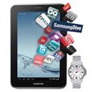 Tablet Desbloqueado Samsung Galaxy Tab 2 7.0 P3110,Tela 7,8GB, Processador Dual Core 1.0,Câmera 3.2 e Android 4.0 + Relógio Masculino Analógico Lince