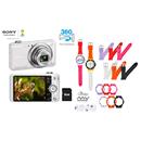 Câmera Digital DSC WX60 Banco Sony + Relógio Analógico My Watch kit pulseiras Condor + Relógio unissex Analógico troca pulseiras Condor
