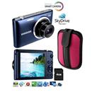 Câmera Smart EC ST150 16.2 MP Preto Samsung + Capa câmera digital Rosa Samsung