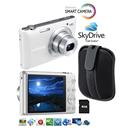 Câmera Smart EC ST150 16.2MP Branco Samsung + Capa câmera digital Preto Samsung