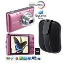 Câmera Smart EC ST150 16.2MP Rosa Samsung + Capa câmera digital Preto Samsung