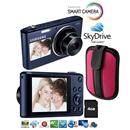 Câmera Smart Dual EC DV150 16.1MP Preto Samsung + Capa câmera digital Rosa Samsung