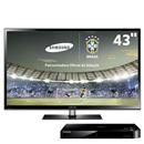 TV 43" 3D Plasma HD Samsung 43F4900 com Função Futebol e 600Hz Subfield Motion + Blu-Ray Player 3D Samsung F5500 com saída de áudio digital