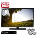 TV 3D Slim LED 40" Full HD Samsung 46F6100 com Função Futebol, Clear Motion Rate 240Hz + Blu-Ray Player 3D Samsung F5500 + Kit de 2 Óculos 3D Samsung