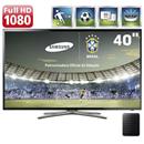 Smart TV 40" Slim LED Full HD Samsung UN40F5500 com Função Futebol com Social TV e Replay, Wi-Fi, Dual Core + HD Externo Portátil Samsung M3 1TB