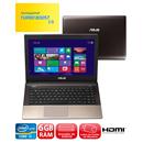 Notebook Asus K45A-VX164H com Intel® Core™ i5-3210M, 6GB, 500GB, Gravador de DVD, Leitor de Cartões, HDMI, Wireless, Webcam, LED 14" e Windows 8