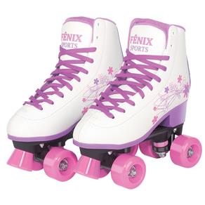 Patins Fênix Brinquedos Roller Skate RL-07 - Branco