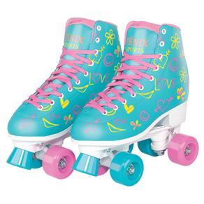 Patins Fênix Brinquedos Roller Skate RL-07 - Azul