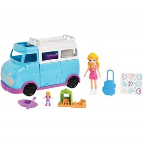 Brinquedo Mattel Glamurosa Van de Campismo Polly Pocket