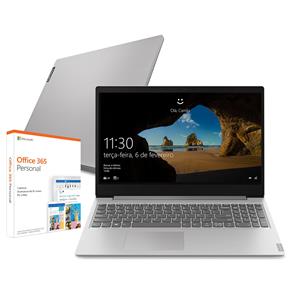 Notebook Lenovo Core i3-8130U 4GB 1TB Tela 15.6 Windows 10 Ideapad S145 + Microsoft 365 Personal