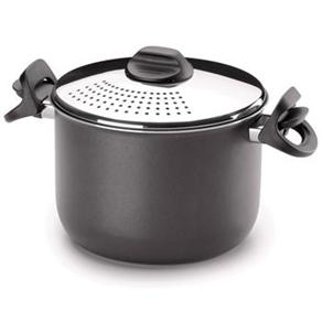 Espagueteira Forma Preta c / Escorredor, Panela Antiaderente 5L - cod. 70489