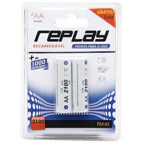 Pilha AA Replay 2100MAH X2 c / 2 Unidades - cod. 82344