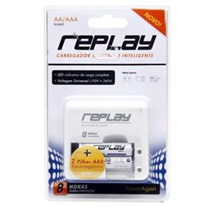 Carregador de Pilhas AA / AAA Replay com 2 Pilhas AAA - cod. 82347
