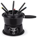 Conjunto p/ Fondue Forma Lugano Preto - 11 Peças 