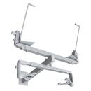 Suporte de Parede Multivisão PGV 25 para TV de 14” à 21” Polegadas + DVD ou Acessório com até 40kg - Prata