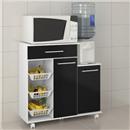 Balcão para Micro-ondas c/ Fruteira Ditália MF-185 - Branco