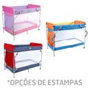 Berço Tubline Danny 5512/N12 - Azul/Laranja