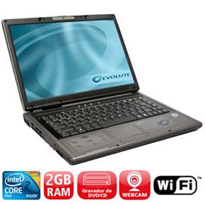 Notebook Evolute SFX - 35 c / Intel Core 2 Duo, 2GB, HD 160GB, LCD 14,1 &acute; , Webcam, Wireless e Windows Vista - cod. 64761