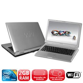 Notebook CCE W93C c / Intel Core 2 Duo T5550, 2GB, 120GB, Gravador de DVD, Leitor de Cart&otilde;es, Wireless, Webcam, LCD 14 &acute; e Linux - cod. 65054