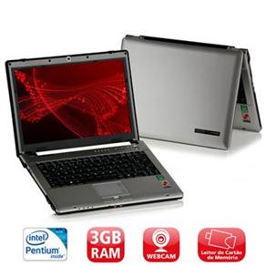 Notebook Microboard Ellite E2300 c / Intel Pentium Dual Core T2390, 3GB, 120GB, Gravador de DVD, Webcam, Leitor Biom&eacute;trico, LCD 12.1 &acute; e Linux - cod. 65060