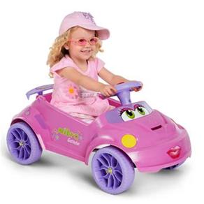 Carro c / Pedal Bandeirante Fuka Nitro Gatinha 415 - Rosa - cod. 222231