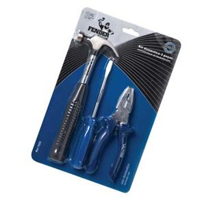 Kit Dom&eacute;stico Fender 7020 c / 3 Pe&ccedil;as - 1 Alicate, 1 Fenda e 1 Martelo - cod. 302325