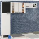 Cozinha Compacta Ratan Palmeira com 5 Portas 3 Peças - Branco