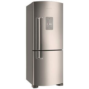 Refrigerador Brastemp Frost Free Duplex Ative ! Inverse BRE50NR c / Freezer Invertido e Controle Eletr&ocirc;nico - 422L - Inox - cod. 306518