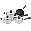 Conjunto de Panelas Euro Home SSA5316 Antiaderente c/ Inox c/ 5 Peças