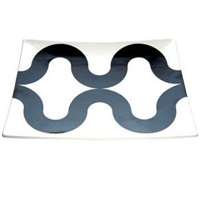 Travessa de Porcelana S&P Graphic Retangular - 40cm - cod. 47797