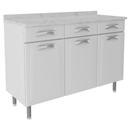 Gabinete Itatiaia Premium c/ 3 Portas, 3 Gavetas Branco