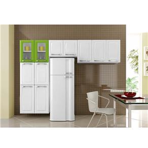 Cozinha Compacta Itatiaia Criativa 3 pçs - Branco/Verde