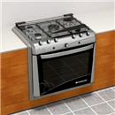 Fogão de Embutir Continental 5 Bocas Evidenza FGCT005EE c/ Timer Sonoro e Tripla Chama - Inox