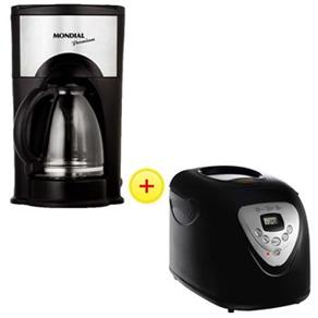 Panificadora Mondial Premium PF - 51 + Cafeteira El&eacute;trica Mondial C - 06 - cod. 1000003510