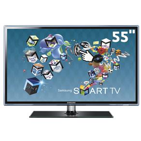 TV 55" 3D LED Samsung Série D6500 UN55D6500 Full HD c/ Smart TV, Entradas HDMI e USB, Conversor Digital e Conversor 2D-3D - 120Hz
