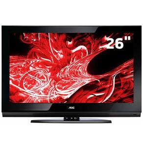 TV 26" LCD AOC D26W931 c/ Entradas HDMI e USB e Conversor Digital