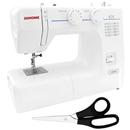 Máquina de Costura Doméstica Janome 2008 - Branca + Tesoura Multiuso 7" Tramontina
