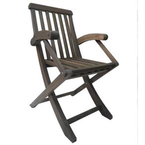 Cadeira Dobr&aacute;vel Entarlharte c / Bra&ccedil;o - Nogueira - cod. 333060