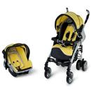 Carrinho de Bebê Infanti Travel System Perugia Contour Yellow S136 886I com Bebê Conforto