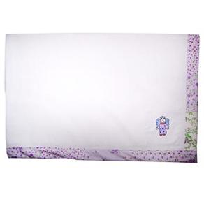 Manta de Pique Tribeca c / Anjinha Pintada &Atilde; M&atilde;o - Lil&aacute;s / Branco - cod. 345618