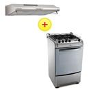 Fogão Electrolux 4 Bocas Chef 52SX – Inox + Depurador de Ar Electrolux DE60X - 60 cm - Inox